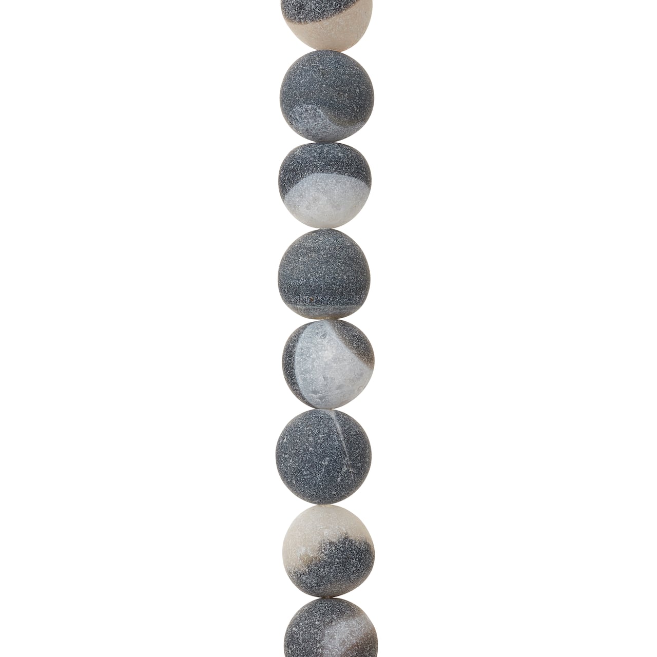 12 Pack: Grey Agate Round Beads, 12mm by Bead Landing™